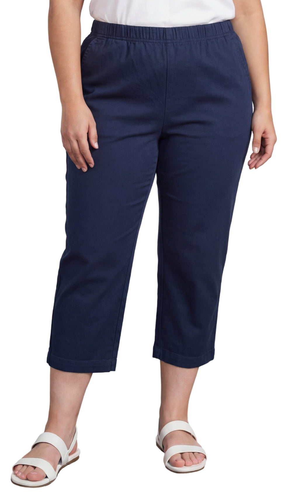 Women's Lightweight Stretch Denim Capri Pants — Comfortable Everyday Fit