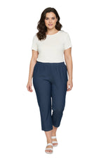 Women's Lightweight Stretch Denim Capri Pants — Comfortable Everyday Fit