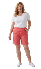 Women's Pull-On Denim and Twill Shorts — Stretch Waist No Zipper
