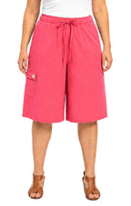 Women's 100% Calcutta Cotton Split Skirt Culottes with Cargo Pockets