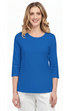 Women's 3/4 Sleeve Crew Neck Top — Comfortable Jersey Knit
