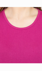 Women's Short Sleeve Crew Neck T-Shirt — Relaxed Fit Cotton Blend