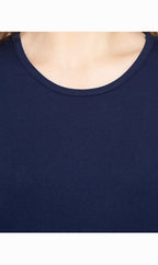 Women's Short Sleeve Crew Neck T-Shirt — Relaxed Fit Cotton Blend