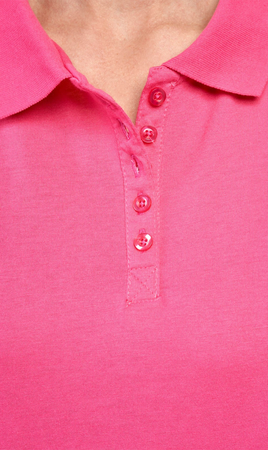 Women's Short Sleeve Pique Knit Polo Shirt — Relaxed Fit Cotton Blend