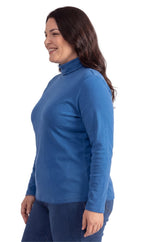 Women's Long Sleeve Relaxed Fit Turtleneck Top