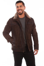 SHEARLING COLLAR JACKET
