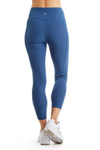 Women's 7/8 Leggings with Side Phone Pockets — Compression Double Knit