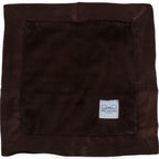 Luxury Satin Border Lovey - Chocolate