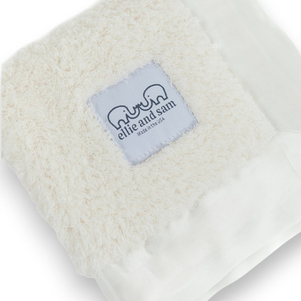 Classic Satin Border Lovey - Ivory