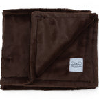 Luxury Borderless Blanket - Chocolate