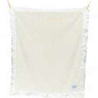 Classic Satin Border Blanket - Ivory