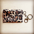Sierra Credit Card Wallet-Hair on Hide Leopard