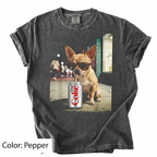 Dog Breeds "Drinking Diet Coke" Graphic T-Shirt
