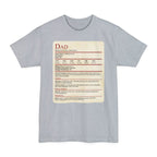 D&D Dad Tall T-Shirt With Stat Block
