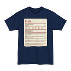 D&D Dad Tall T-Shirt With Stat Block