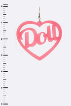 DOLL Iconic Cut Out Acrylic Earrings