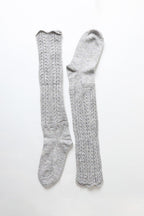 Shell Stitch Crew Socks