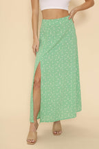 Maxi skirt with slit detail