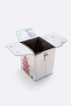 Holographic Iconic Chinese Take Out Box Clutch