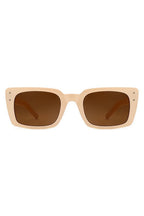 Flat Rectangle Retro Vintage Fashion Sunglasses