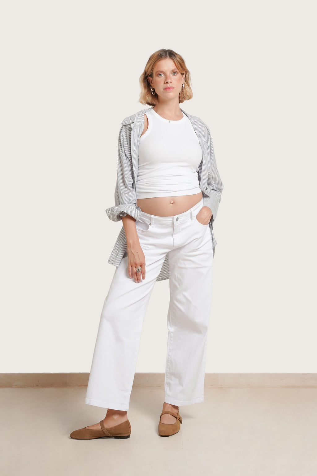 Slouch Under the Belly Denim