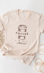 Coffee and Jesus Graphic Tee T-Shirt