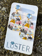 Magical Moth Floral Earrings