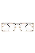 Retro Rectangle Flat Top Vintage Sunglasses