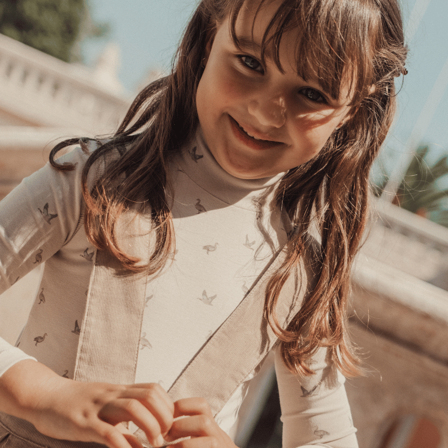 The Corduroy Romper - Beige