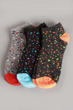 Polka Dot Low Cut Socks 12 Pair