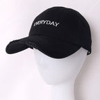 DISTRESSED EVERYDAY EMBROIDERED SNAPBACK CAP