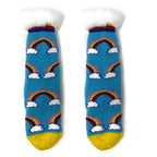 Kids Sherpa Slipper Sock - Happy Days