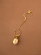 White Turquoise Long Statement Necklace