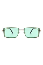 Retro Rectangle Flat Top Fashion Sunglasses