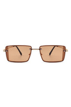 Retro Rectangle Flat Top Fashion Sunglasses