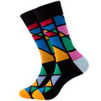 Striped Mens/Women Socks Square Tube Wave Socks