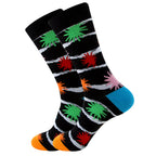 Striped Mens/Women Socks Square Tube Wave Socks