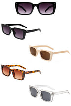 Flat Rectangle Retro Vintage Fashion Sunglasses
