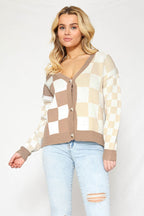 Checkered Cardigan