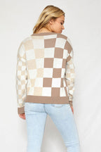Checkered Cardigan