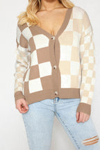 Checkered Cardigan