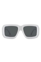 Square Retro Bold Fashion Flat Top Sunglasses