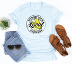 Corn - Support Local Famers Graphic Tee T-Shirt