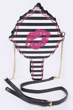 Glitter Kiss Mirror Iconic Swing Bag