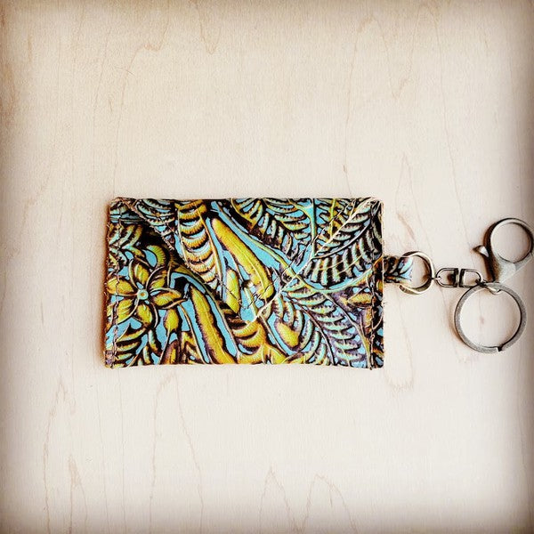 Sierra Credit Card Wallet-Dallas Turquoise