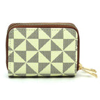 Monogram Accordion Card Holder Zip Wallet