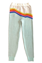 Retro stripe knit joggers