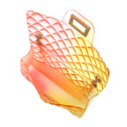 Quilt Embossed Multi Color Jelly Shoulder Bag