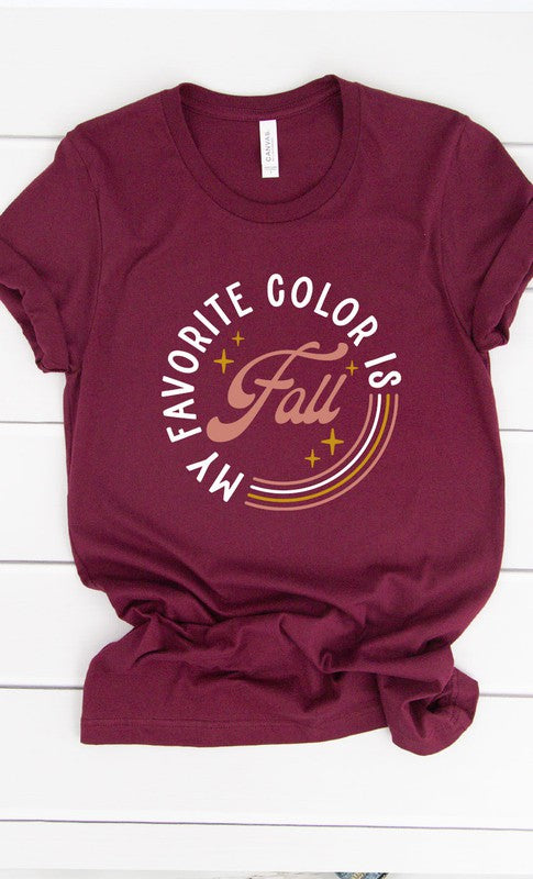 My Favorite Color is Fall PLUS Graphic Tee T-Shirt