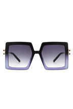 Square  Oversize Large Flat Top Fashion Sunglasses